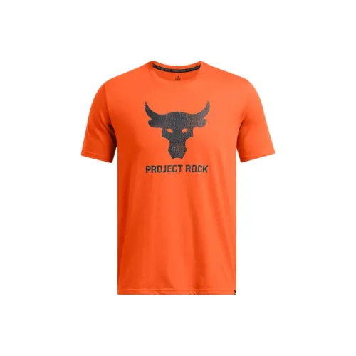 Under Armour Project Rock Payoff T-Shirt Men's Team Orange