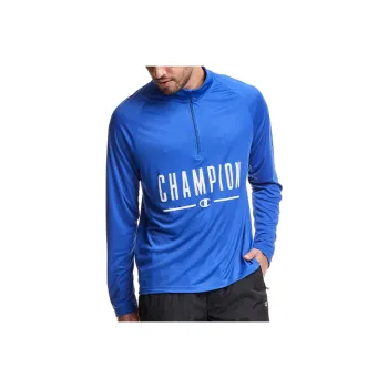 Champion Stand Collar Other Sweatshirt Men's Blue