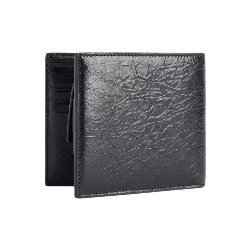 Balenciaga Cash Lambskin Wallet Men's Black-1