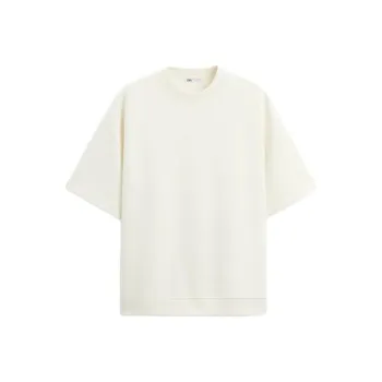 ZARA T Shirt Men's Frosted White