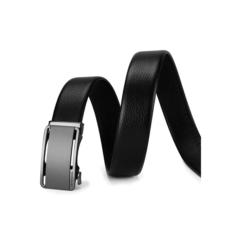 PIERRE CARDIN Cow Leather Belts Men's Black 3.5cm-5