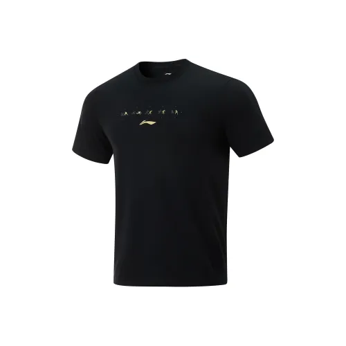 LINING Table Tennis Series T Shirts Unisex Black