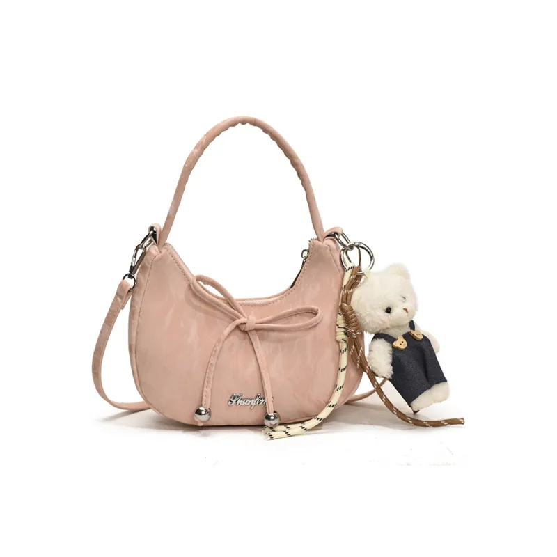 LUVISTRUE PU One Shoulder Handbags Women's Ecru/Silver/Black/Blue/Pink-24