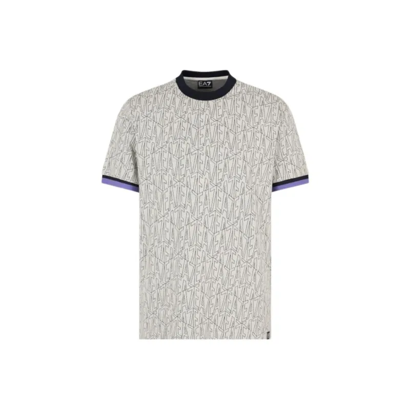 EMPORIO ARMANI EA7 SS25 T Shirt Men's Milk White-0