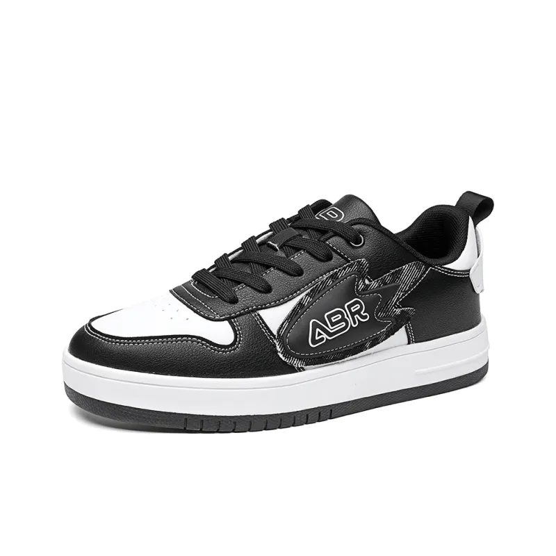 ABIDJAN Rocket Collection Lightweight And Breathable Low Top Skateboard Shoes Unisex White Black-1