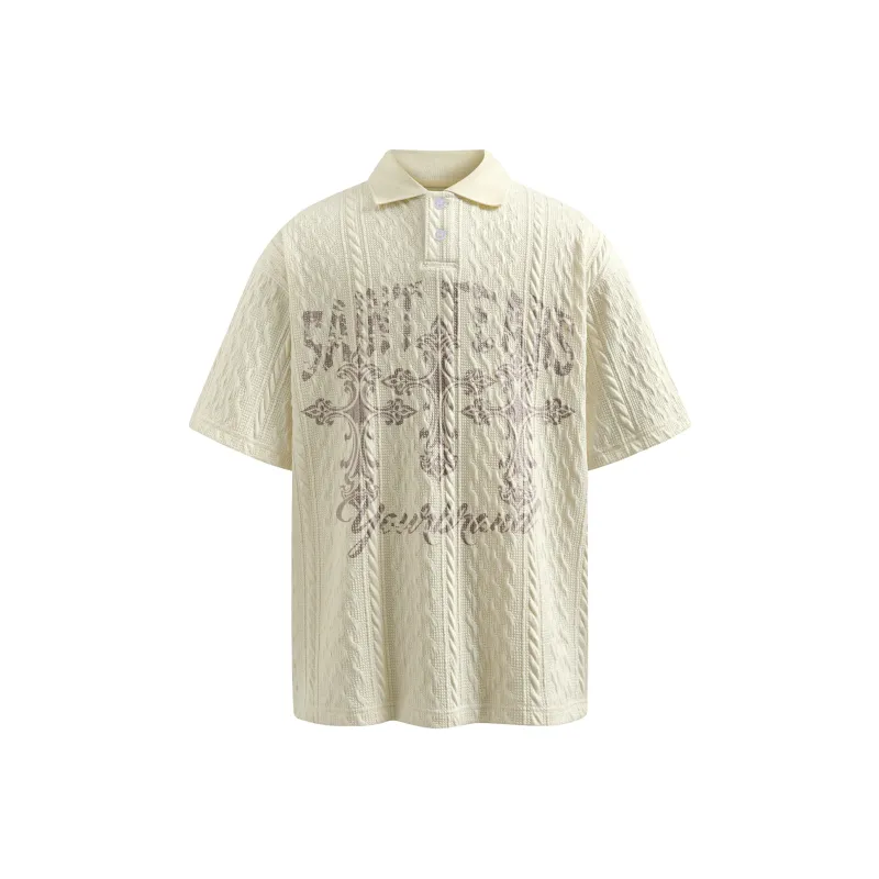 BEAR UNION Polo Shirt Unisex Ecru-3