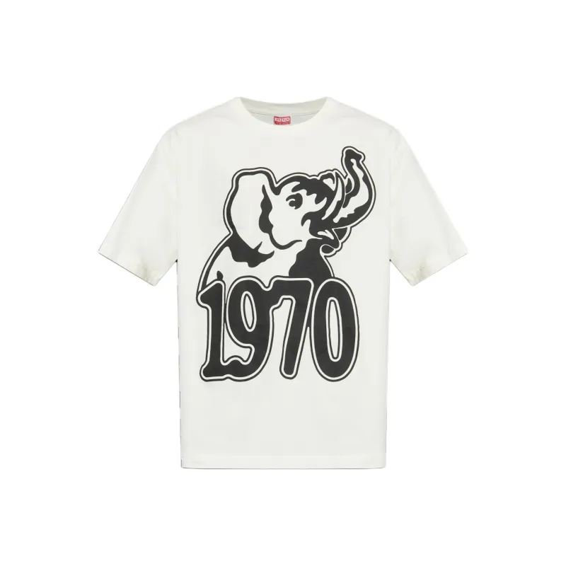 KENZO Graphic Printed Boxy T Shirt-0