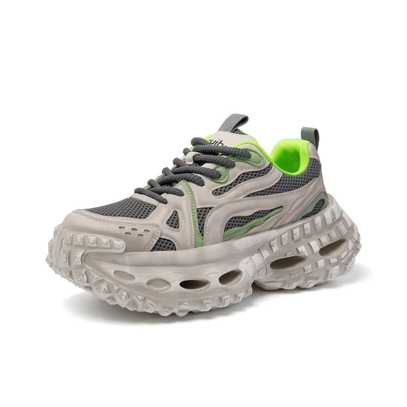 GNVA Abrasion Resistant Low Top Chunky Sneakers Men's-1
