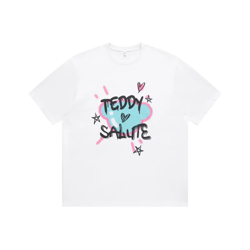 Teddy Bear Collection Contrast Graffiti Series T Shirt Unisex-8