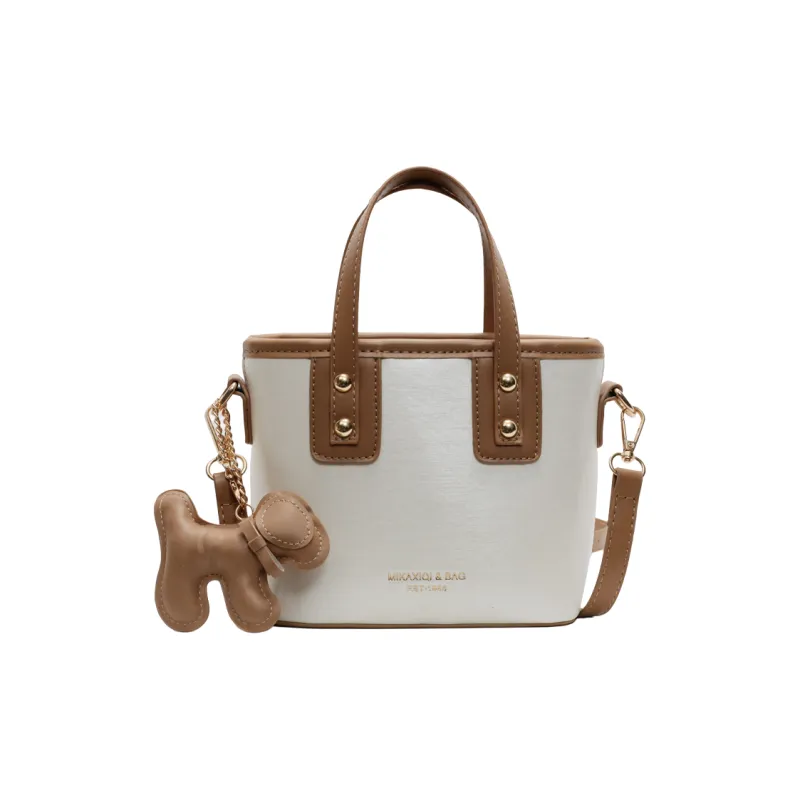 PINK·LAND PU Bucket Bags Shoulder Bag Crossbody Bag Handbag Regular Women's Multicolor-1