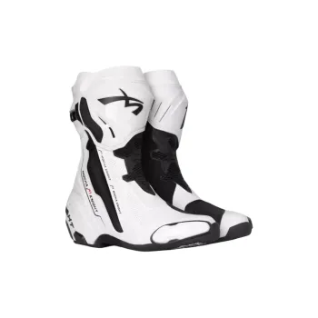 BENKIA Abrasion Resistant Motorcycle Shoes Unisex White Track Edition
