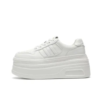 ZHR Active White Sneakers Wear resistant And Lightweight Low Top Skateboard Shoes Women's