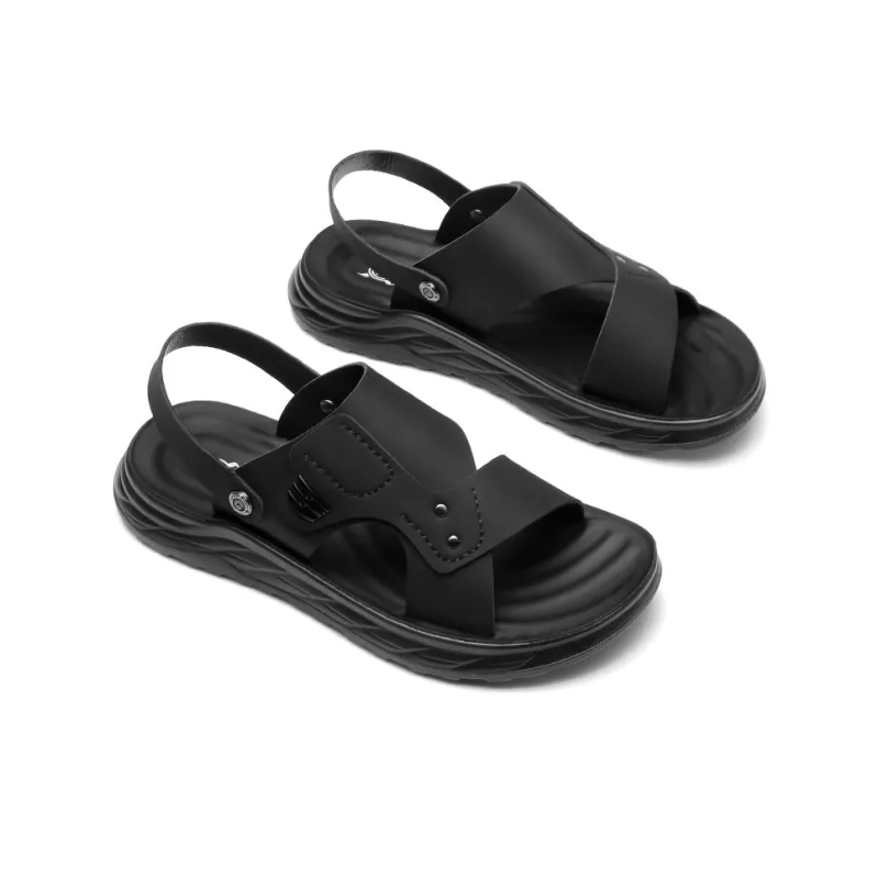 Strongman Beach Sandals Men Black/Gray-4
