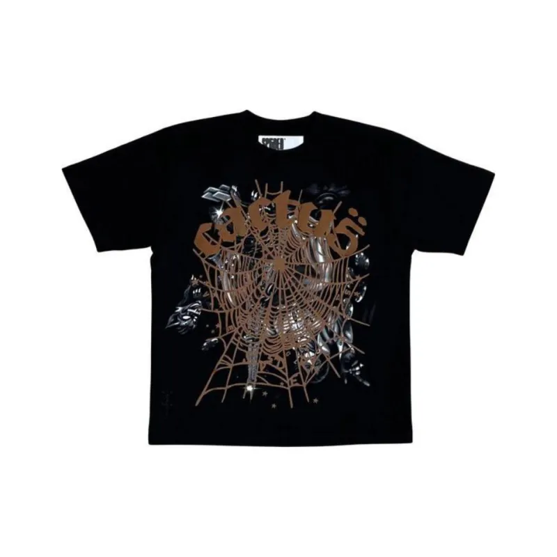 Sp5der X Travis Scott Cactus Jack Airbrush T shirt-0