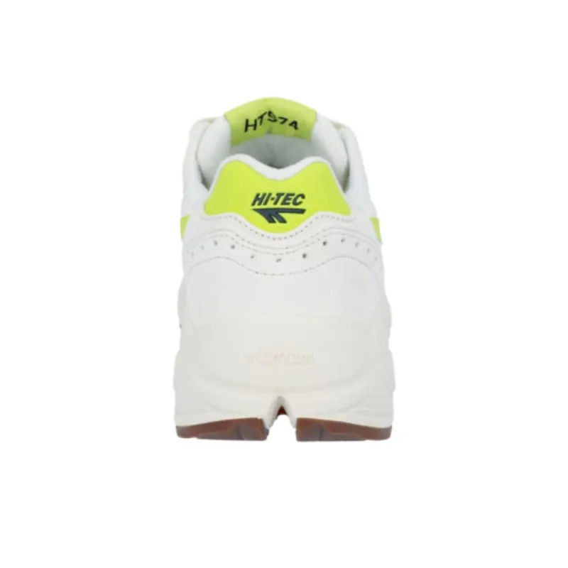 HI TEC Anti Slip Wear Resistant Low Top Casual Shoes Unisex White Green-1
