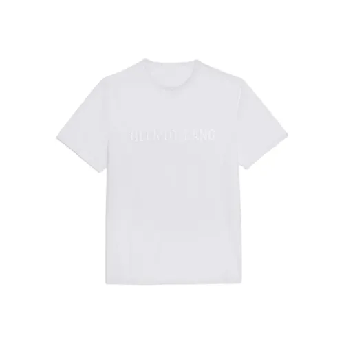Helmut Lang Logo Printed Sheer Crewneck T Shirt