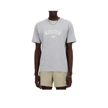 New Balance Heritage T Shirt Men's Heather Powder Gray
