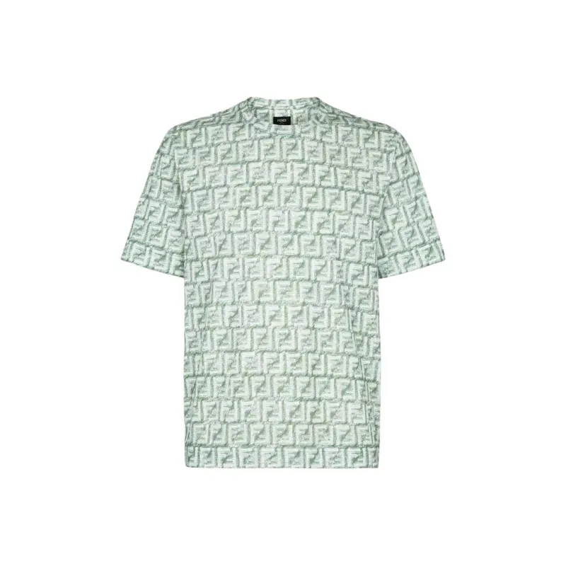 FENDI FF print Linen Shirt-0
