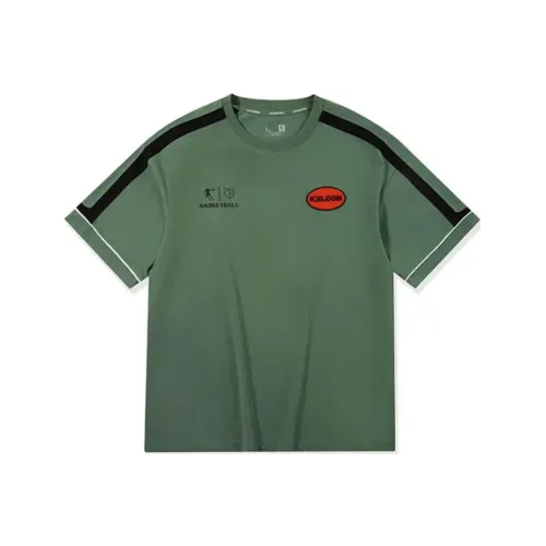 QIAODAN T Shirt Unisex Microwave Green/black