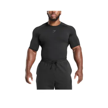 GYMSHARK Element Baselayer T Shirt Men's Black