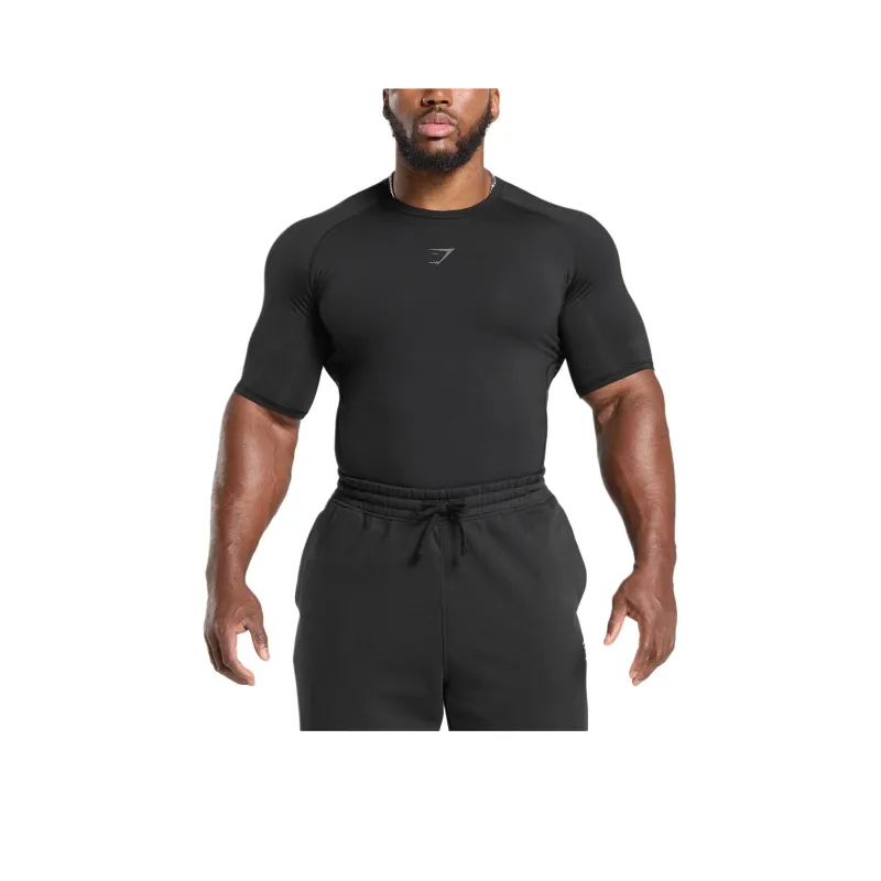 GYMSHARK Element Baselayer T Shirt Men's Black-0