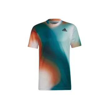 Adidas T-Shirt Men's White Black/Han Jade White Water Duck Green