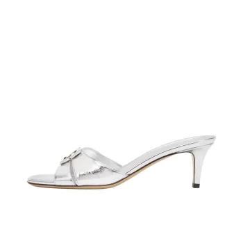 FENDI FFold Slide Slippers 5.5cm Women's Silver