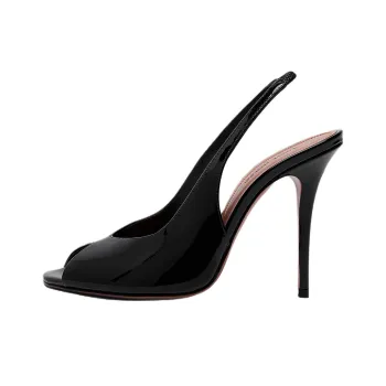 AMINA MUADDI Kristina Slim Heel High Heels 10.5cm Women's Black