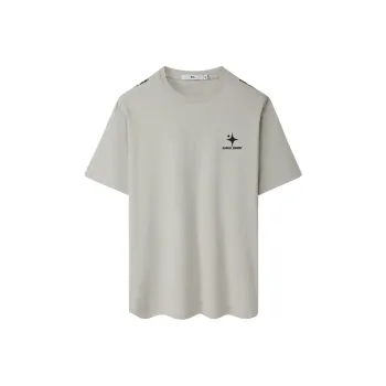 HLA T Shirt Men's 1Light Gray Splicing