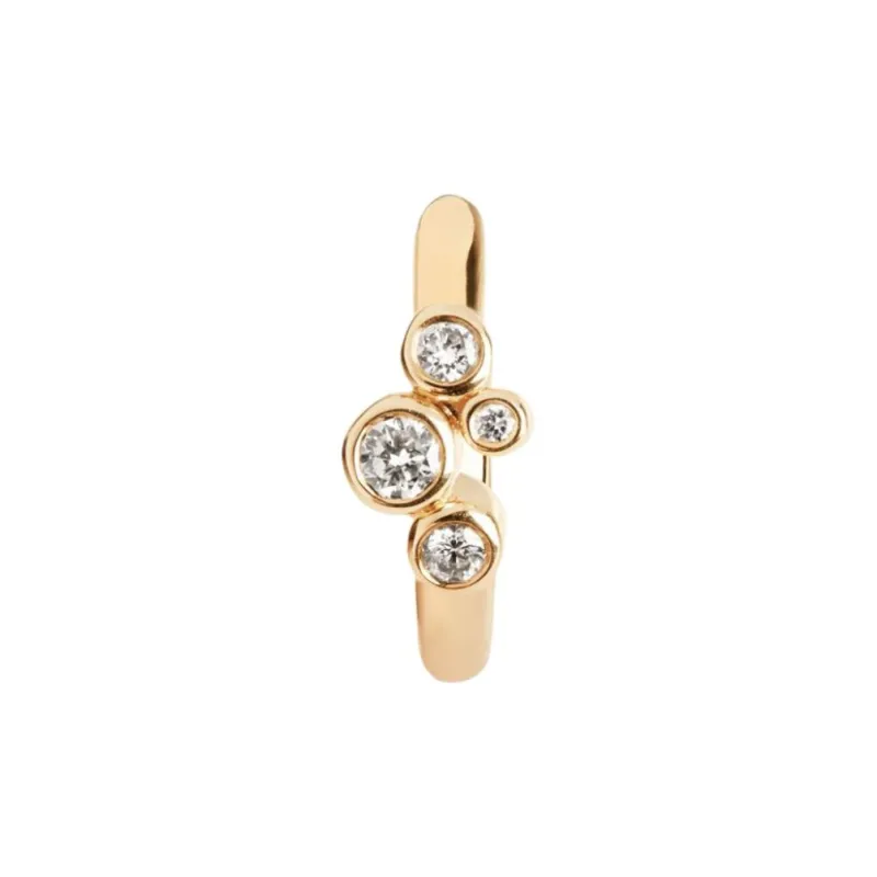 Maria Black 14kt Yellow Gold Elena Diamond Huggie Earring-1
