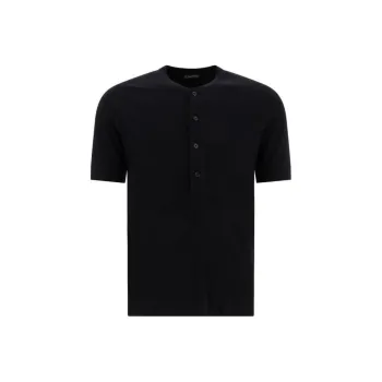 TOM FORD Fine Ribbed Logo Embroidered T Shirt