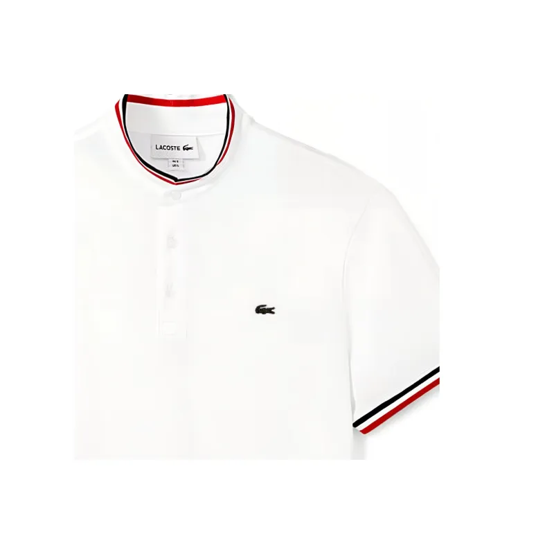 LACOSTE Polo Shirts Men White-4