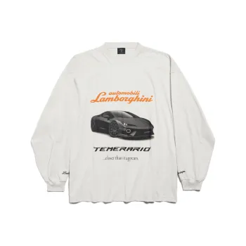 Balenciaga T Shirt Loose Fit Style Unisex Dirty White
