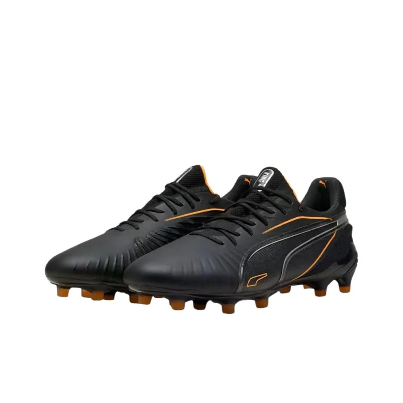 PUMA KING ULTIMATE FG/AG Anti Slip Wear Resistant Soccer Shoes Men's Black-2