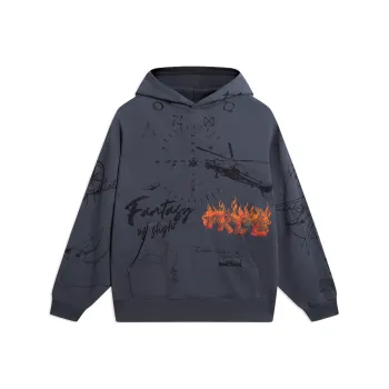 LINING Sweatshirts Unisex Thunderstorm Gray