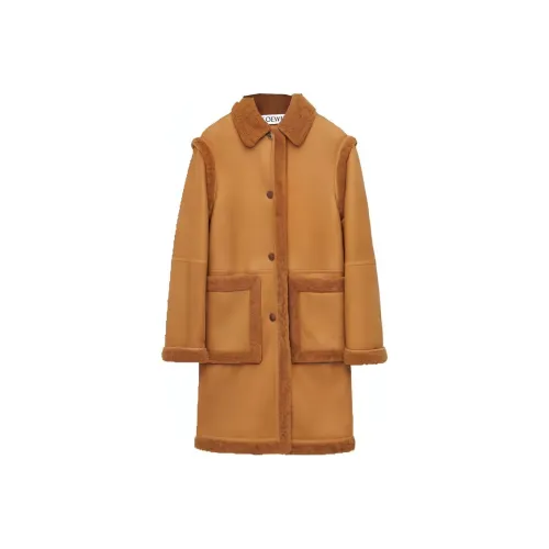 LOEWE Coats Women's Brown