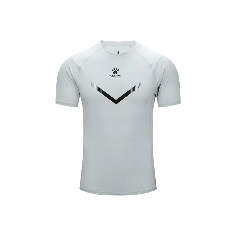 KELME Sports Crew Neck T Shirt Men's Gray-0