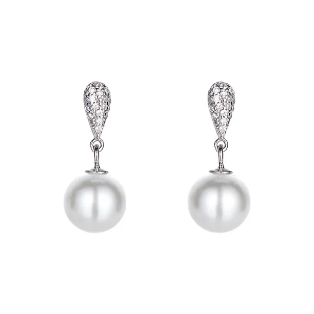 QIMEILA S925 Silver Earrings Women's-0
