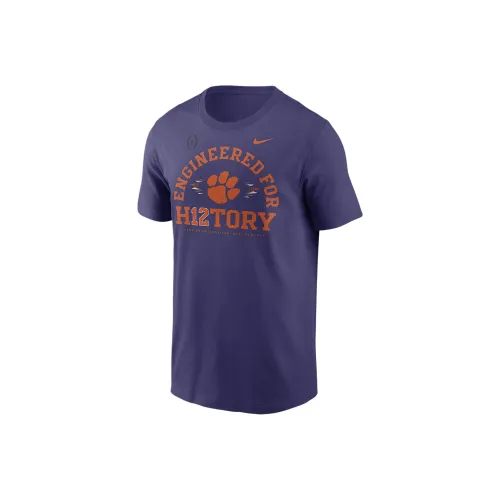 Nike CollegeClemson FW24 Tigers 2025 Football Playoff Bound Engineered For History T-Shirt Men's Purple