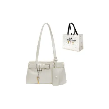 XIANGSU PU Shoulder Bag Regular Women's White/Silver/Black/Blue/Pink