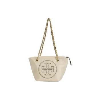 TORY BURCH Ella Cotton And Polyamide Blend Tote Bag Shopping Bag Shoulder Bags Women's Oat