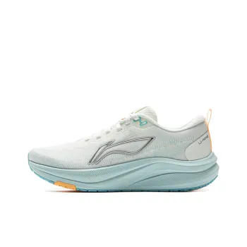 LiNing Red Hare 8 Slip Resistant Breathable Low Top Training Racing Running Shoes Women's White Blue