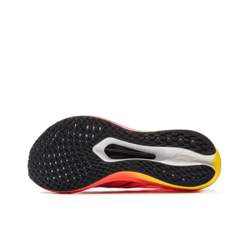 LiNing Flyer 5 Challenger Slip Resistant Breathable Low Top Carbon Plate Racing Running Shoes Men's Red-6
