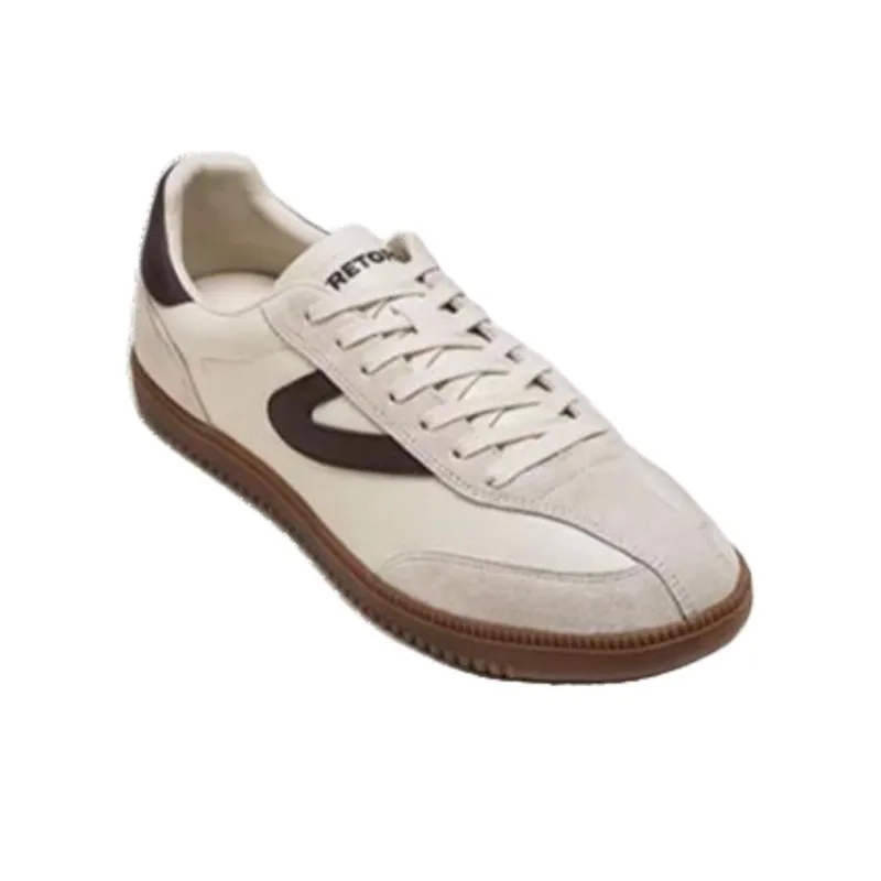 TRETORN Low Top Skateboard Shoes Unisex Beige Brown-1
