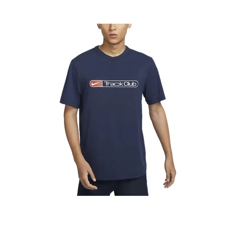 Nike Dri Fit T Shirts Men Navy Blue-2