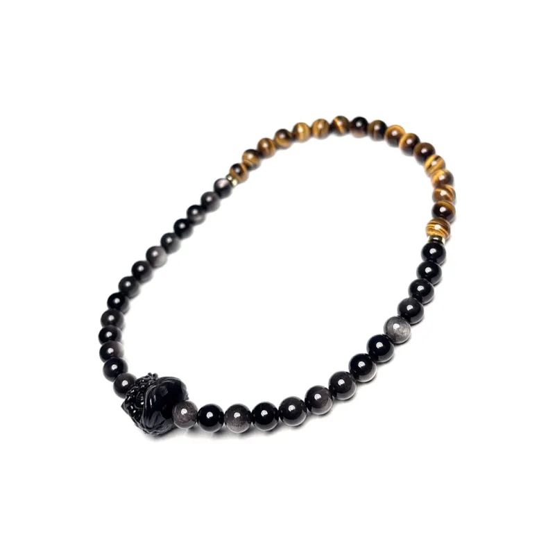 MOUNTAINS AND MANS Obsidian Bracelets Men's-4