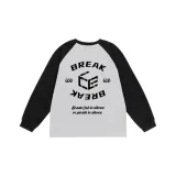 Icebreaker Milk Silk White & Black Long-Sleeved