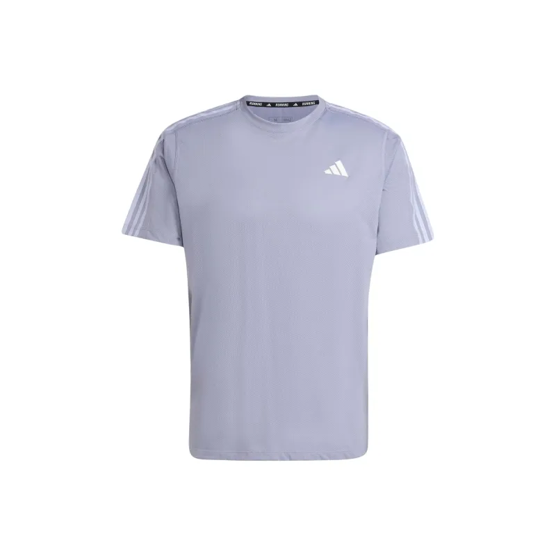 Adidas Free Shipping With AdiClub Own The Run 3 Stripes Tee-0