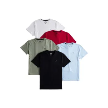 Hollister T Shirt Men's Pack Of 5