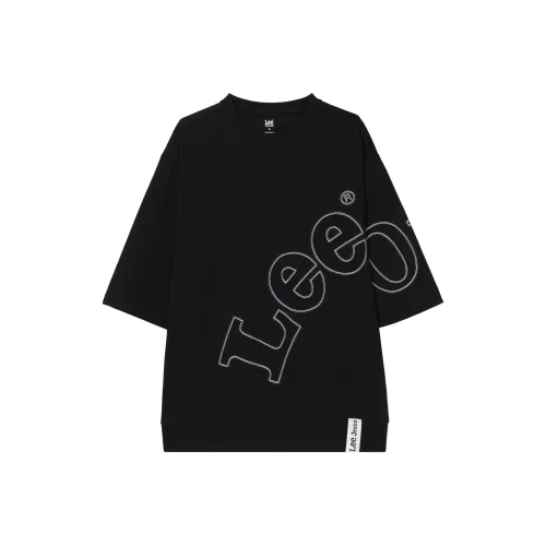 Lee Drop Shoulder Sleeve T Shirt Men's Black